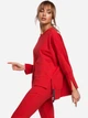 Bluza damska bez kaptura oversize Made Of Emotion M491 S/M Czerwona (5903068474941) - obraz 5