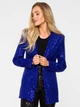 Піджак подовжений жіночий Made Of Emotion M724 2XL Синій (5903887693325) - зображення 3
