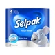 Папiр туалетний SELPAK 4 шт бiлий - зображення 1