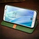Кожаный чехол книжка GATMEN PREMIUM Cubic (PU) для Xiaomi Redmi Note 9 / Redmi 10X Green - изображение 4