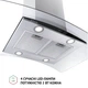 Витяжка острівна Perfelli CGS 9632 I 1000 LED - зображення 7