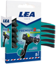 Станки для гоління зі змінним картриджем Lea Premium 2 Tilting Blades Disposable Blades Pack 5 шт (8410737001898) - зображення 1