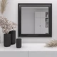 Зеркало настенное 82х82 Черный глянец Black Mirror 7024-290 в комнату спальню коридор прихожую гостиную детскую ванную - изображение 1
