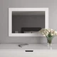 Настенное зеркало 76х106 Белое Black Mirror 8518-291SW в прихожую спальню коридор ванную - изображение 1