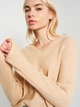 Пуловер женский H&M Divided 0842001 XS Бежевый (7000000000496) - изображение 4