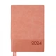 Щоденник Leo Planner А5 датований 2024 Velvet рожевий (252430) - изображение 1