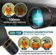 Монокулярний телескоп KEXWAXX 25-75x100 з штативом та тримачем для телефону (чорний) - зображення 4