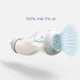 Скляна пляшечка Difrax S-bottle Wide Антиколікова з силіконовою соскою Біла 200 мл (3331FE) - зображення 2