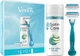 Подарунковий набір Станок для гоління жіночий (Бритва) Venus Smooth + 2 змінних леза + Гель для гоління Gillette Satin Care Алое Вера 75 мл (8700216077217) - зображення 1