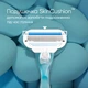 Подарунковий набір Станок для гоління жіночий (Бритва) Venus Smooth + 2 змінних леза + Гель для гоління Gillette Satin Care Алое Вера 75 мл (8700216077217) - зображення 4