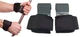 Кистьові гаки-зачепи EasyFit (BK-0669-YL) на зап'ястя руки для підтягувань на турніку та станової тяги чорні - зображення 4
