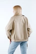 Куртка зі штучної шкіри косуха AFTF basic 2255 S бежевий (2000000112657) - зображення 5