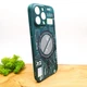 Люминесцентный чехол Berlia case with MagSafe для iPhone 14 Pro Max Green - изображение 3