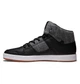 Мужские кеды высокие DC Cure High-Top Man Black Heahter Grey 44.5/11/29 см - изображение 2