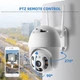 Камера відеоспостереження WOW Зовнішня поворотна вулична CAD N3 APP WIFI IP 2.0mp Біла - зображення 4