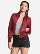 Бомбер женский H&M 0314522-004 34 Бордовый (СА2000001360910) - изображение 1