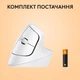 Мышка Logitech Lift for Mac Vertical Ergonomic Mouse Off White (910-006477) - изображение 8