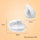 Мышка Logitech Lift for Mac Vertical Ergonomic Mouse Off White (910-006477) - изображение 9