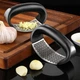 Пресс для чеснока измельчитель Garlic Press из нержавеющей стали с пластиковой ручкой 20104 - изображение 2