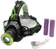 Налобный LED фонарь RB-107 универсальный на голову аккумуляторный 2x18650 T6+LED Zoom microUSB - изображение 3