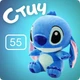 Мягкая игрушка Стич My Kigu Плюшевая Антистресс Синяя 55 см (9019) - изображение 1