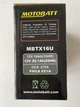 Акумулятор MOTOBATT MB MBTX16U AGM 12V, 19Ah, 250A, 150x87x161 мм, вага 5,65 кг (YTX16-BS, YTX16BS1, YTX20A-BS, YTX20CH-BS.) - зображення 6