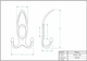 Крючок мебельный для верхней одежды Classic Big хром/белый - изображение 4