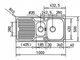 Кухонна мийка TEKA Easy Princess 1 ½C 1E MTX 1000x500x150 мм декор (40109135) - зображення 3