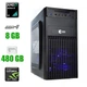 Комп'ютер Qube QB20A U3 Tower / AMD Athlon X4 950 (4 ядра по 3.5 - 3.8 GHz) / 8 GB DDR4 / 480 GB SSD / nVidia GeForce GT 730, 2 GB DDR3, 64-bit / 400W - зображення 1