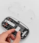 Беспроводная мышь WiWU WM105 Crystal Magnetic Wireless с аккумулятором и Bluetooth (Type-C, USB 2.4 ГГц, компьютерная, бесшумная, прозрачная, для макбука) - Серая - изображение 7