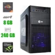 Компьютер Prime Qube QB20A U3 Tower / AMD Ryzen 5 3600 (6(12) ядра по 3.6-4.2 GHz) / 8 GB DDR4 / 240 GB SSD / GeForce GT 710, 2 GB DDR3, 64-bit / 400W - изображение 1