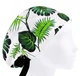 Медицинская шапочка женская HeadwearUniverse универсальная принт Листья монстеры на белом - изображение 1