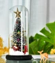 Різдвяна ялинка, що світиться, в колбі christmas decor з зіркою і LED підсвічуванням 23.5 см на батарейках - зображення 3
