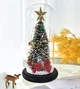 Різдвяна ялинка, що світиться, в колбі christmas decor з зіркою і LED підсвічуванням 23.5 см на батарейках - зображення 5