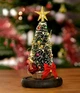 Різдвяна ялинка, що світиться, в колбі christmas decor з зіркою і LED підсвічуванням 23.5 см на батарейках - зображення 7