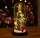 Різдвяна ялинка, що світиться, в колбі christmas decor з зіркою і LED підсвічуванням 23.5 см на батарейках - зображення 8