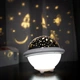 Светодиодный проектор звездного неба двухсторонний с ночником magic-ball UFO LED разноцветные режимы света на подставке USB - изображение 2