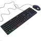 Комплект геймерский 4в1 "Киберпанк" игровая клавиатура и мышь Jedel CYBERPUNK 2077 9CP с RGB подсветкой + наушники, коврик для мыши - изображение 4