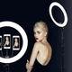 Набор блогера Большая светодиодная кольцевая лампа 58см M-Light Led-58 3 варианта температуры свечения и сменой яркости, с тремя держателями телефона и пультом+Штатив 2м+Микрофон+Bluetooth пульт - изображение 2