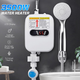 Миттєвий проточний водонагрівач бойлер Wster 3500W-60° з LCD екраном та душем + Універсальний ключ Snap-n-Grip - зображення 3