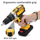 Аккумуляторная дрель в чемодане с 2 аккумуляторами XPRO Power Drill 1344-1, черный (42650-1344-1_861) - изображение 8