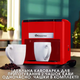 Электрическая кофеварка DOMOTEC 0705MS-500W Капельная с двумя чашками по 150мл Красная - изображение 6