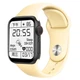 Смарт годинник із сенсорним екраном Smart Watch V6-Z32-PRO 44mm Aluminium, з фітнес функціями, пульсометром, моніторингом здоров'я, голосові дзвінки, 2 ремінці Yelow/Color - зображення 3