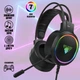 Ігрові навушники провідні повнорозмірні Jedel 234GH звук 7.1 з RGB підсвічуванням 7 кольорів, мікрофон та активне шумозаглушення - зображення 1