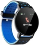 Смарт годинник Smart Watch 119 Plus-фітнес браслет з тонометром, пульсометром і крокоміром-розумний годинник наручний-фітнес трекер Чорно-Синій - зображення 2