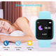Смарт часы Smart watch SWY68S умный браслет с функциями фитнес трекера, влагозащитой, пульсометром и шагомером Голубой - изображение 5