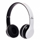 Бездротові навушники Bluetooth Wireless Headset MDR P47 Black Гарнітура для ПК, телефону з мікрофоном - microSD, FM White - зображення 4
