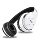 Бездротові навушники Bluetooth Wireless Headset MDR P47 Black Гарнітура для ПК, телефону з мікрофоном - microSD, FM White - зображення 6