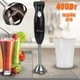 Ручной погружной блендер со стаканом Domotec 5102MS-400W кухонный измельчитель с двойным лезвием, низкий уровень шума - изображение 1