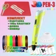 3D ручка з LCD дисплеєм 3DPen Hot Draw 3 Yellow+Досточка+Ножиці+Комплект еко пластику для малювання 159 метрів - зображення 2